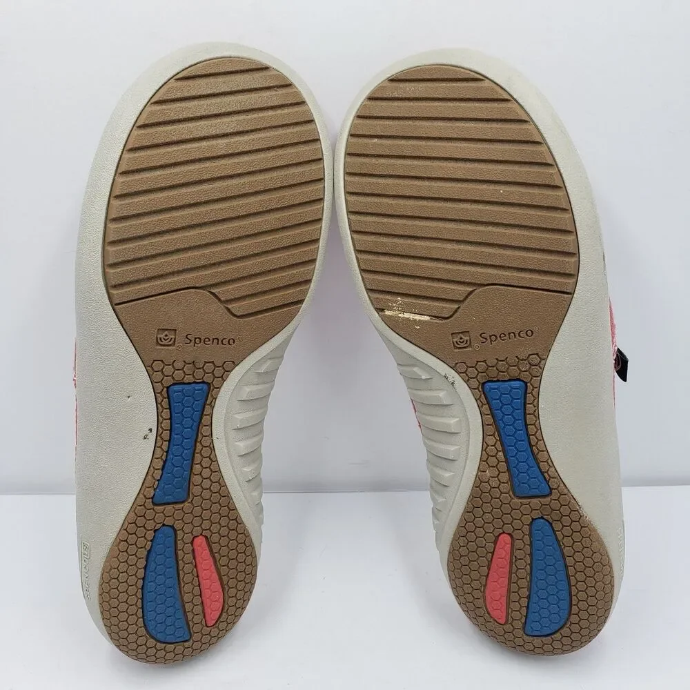 Spenco Siesta Womens Size 8 Pink Canvas Orthotic Slide Mule Slip On Shoes